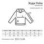 Худи Iqoniq Yoho из переработанного хлопка, свободный крой, унисекс, 340 г/м²