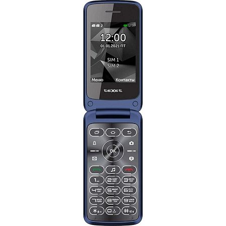 Мобильный телефон teXet ТМ-408 синий