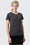 Футболка женская Regent Fit Women, черный меланж