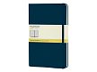Записная книжка Moleskine Classic (в клетку) в твердой обложке, Large (13х21см), голубой сапфир