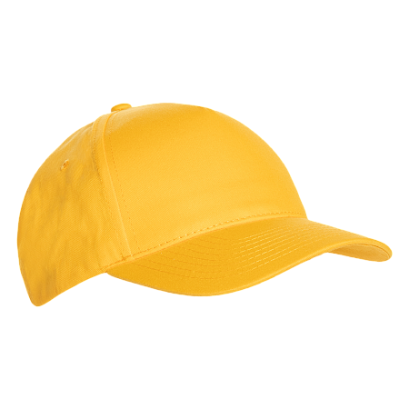 Бейсболка STAN 5 клиньев хлопок 150, 10L, цвет жёлтый