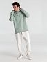 Толстовка с капюшоном унисекс Hoodie, серо-зеленая