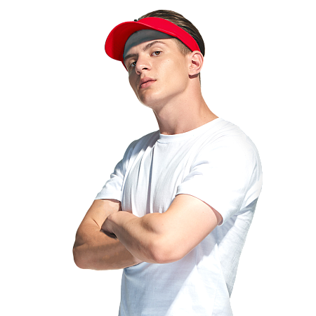Козырёк 25, цвет красный