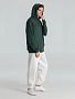 Толстовка с капюшоном унисекс Hoodie, темно-зеленый меланж