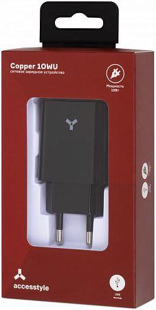 Адаптер сетевой ACCESSTYLE COPPER 10W, белый, белый