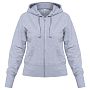 Толстовка женская Hooded Full Zip серый меланж