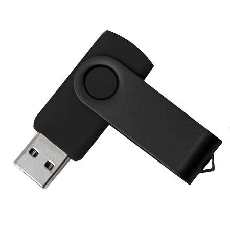 USB flash-карта DOT (16Гб), черный, 5,8х2х1,1см, пластик, металл, черный