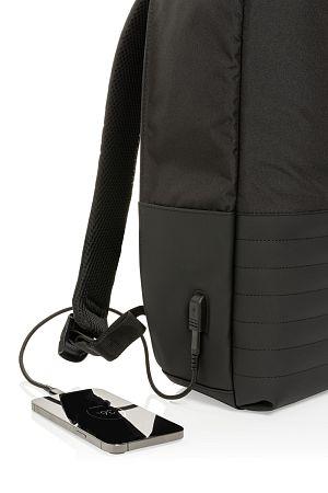 Антикражный рюкзак для ноутбука Swiss Peak с RFID-защитой из rPET AWARE™, 15,6’’
