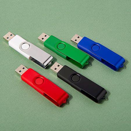 USB flash-карта DOT (16Гб), черный, 5,8х2х1,1см, пластик, металл, черный