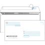 Конверт ForPost Е65 80 г/кв.м Куда-Кому белый стрип с внутренней  запечаткой (100 штук в упаковке)