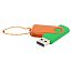 Флешка Designer To Go 2.0 USB 16Gb, зеленый/оранжевый