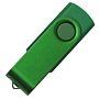 USB flash-карта DOT (16Гб), зеленый, 5,8х2х1,1см, пластик, металл, зеленый