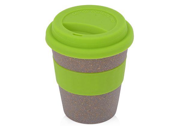 Стакан с силиконовой крышкой Cafe, зеленое яблоко